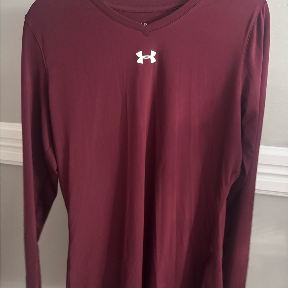 Under Armour Maroon Long Sleeve Shirt